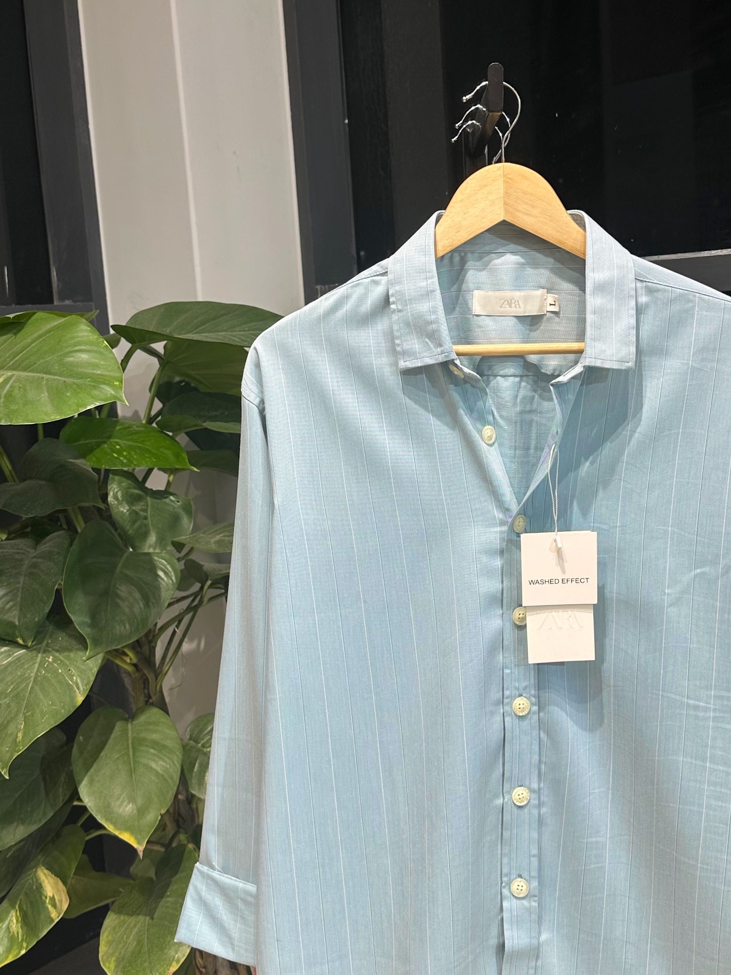 Urban Drift Boxy Shirt-Baby Blue