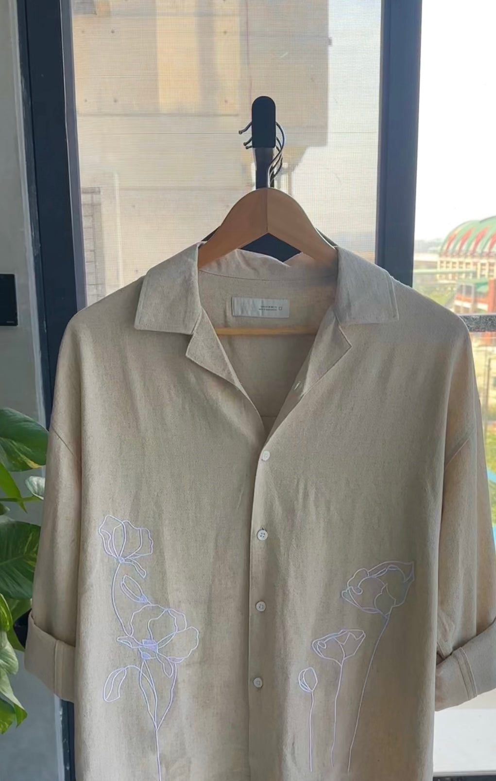 Linen Artistry Shirt-Stone Beige