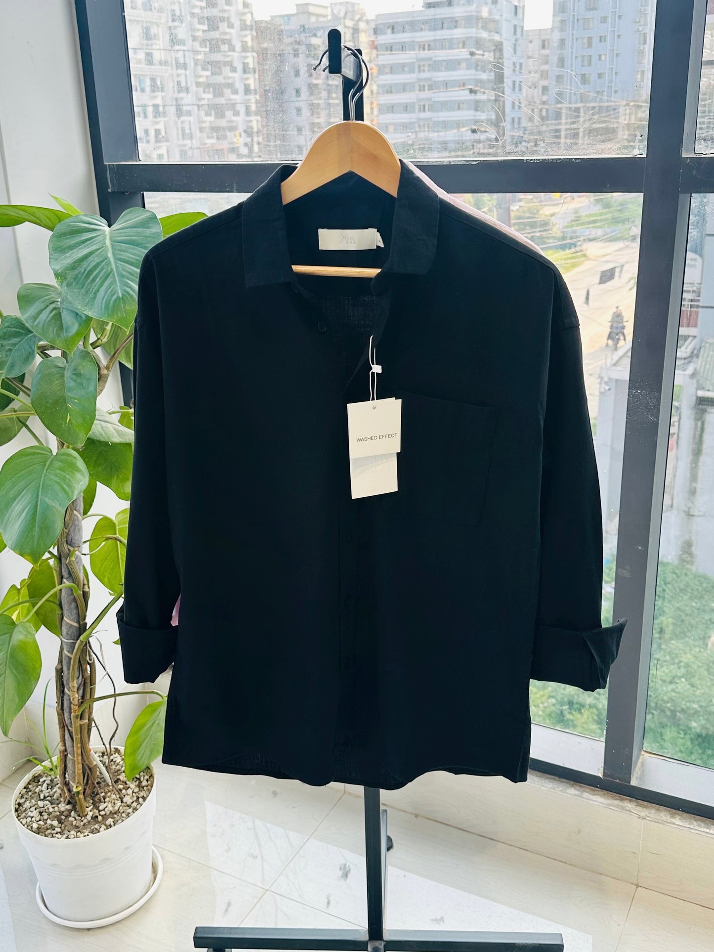 Urban Dropshoulder Shirt-Black