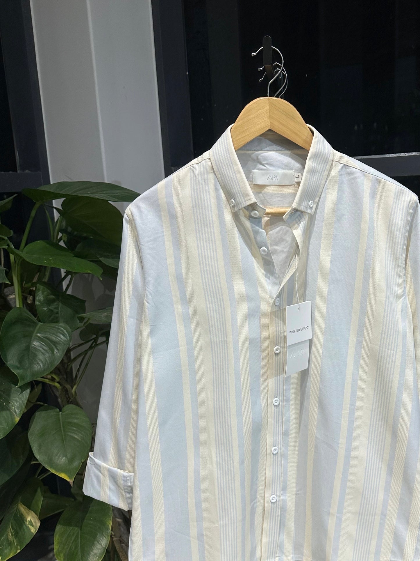 Gentle Stripe Shirt- Ice Blue