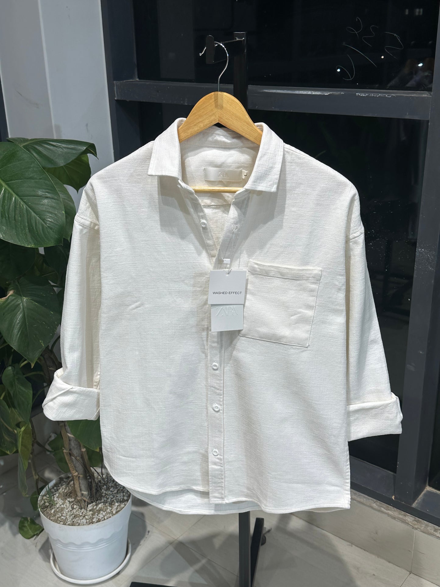 Urban Dropshoulder Shirt-Off-White
