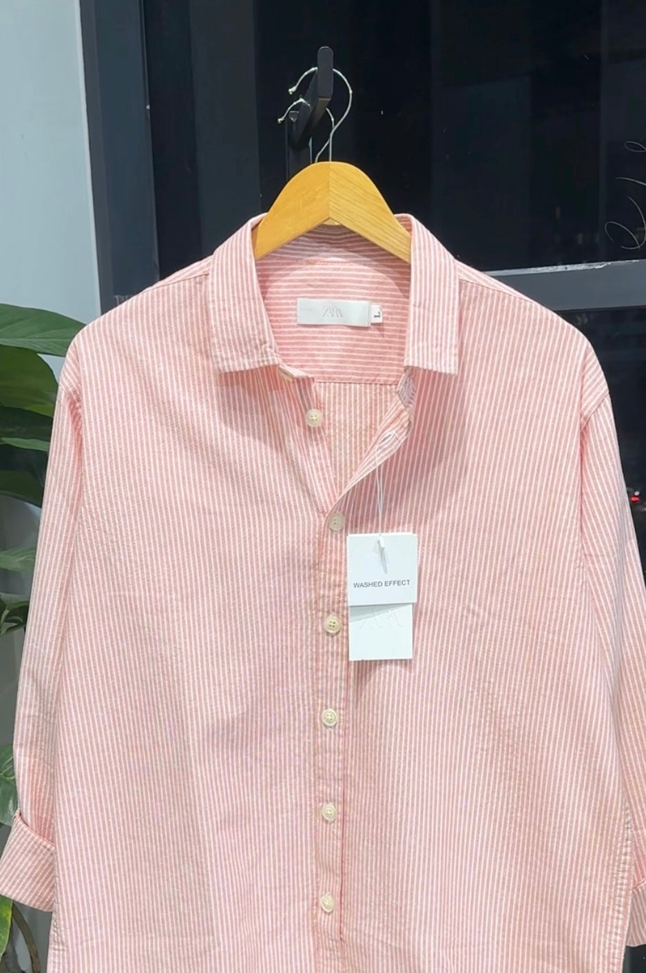 Urban Drift Boxy Shirt-salmon pink