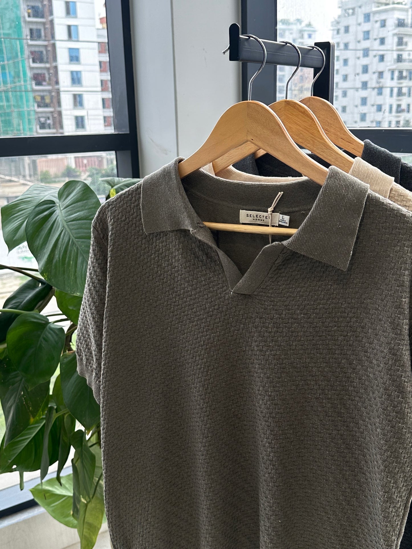 Cotton Craft Premium Knit Polo-Light Olive