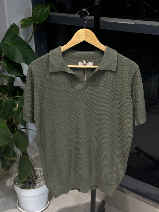 Cotton Craft Premium Knit Polo-Olive