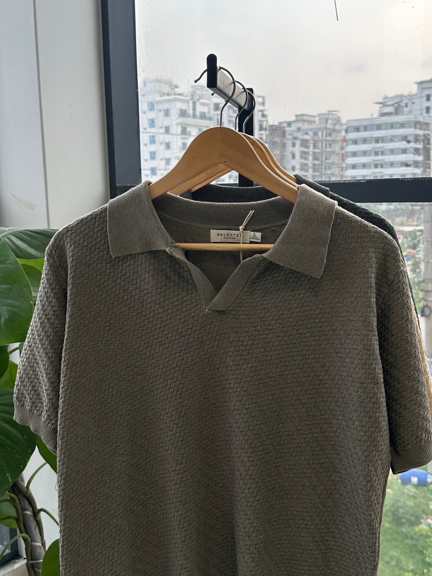 Cotton Craft Premium Knit Polo-Light Olive