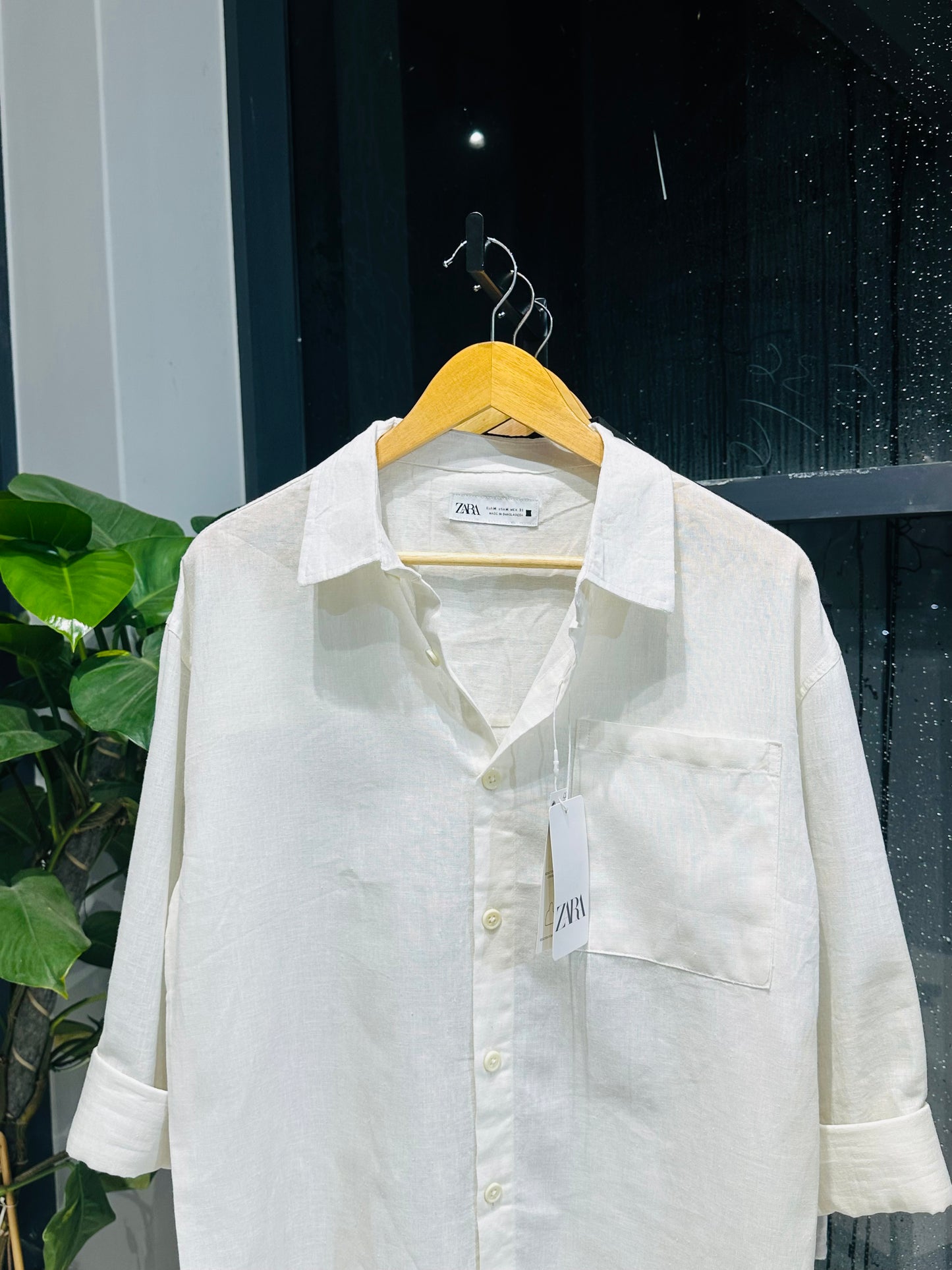 Relaxed Boxy Fit Over-Shirt - White.