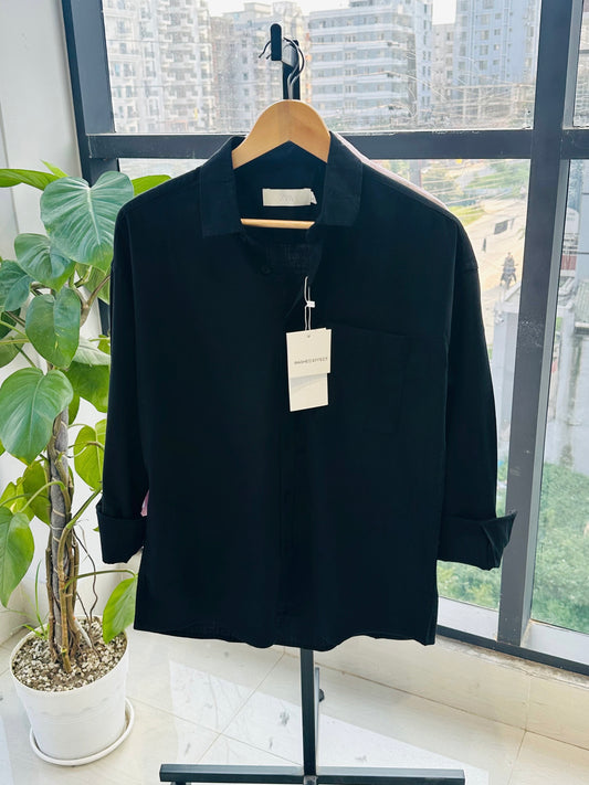 Urban Dropshoulder Shirt-Black