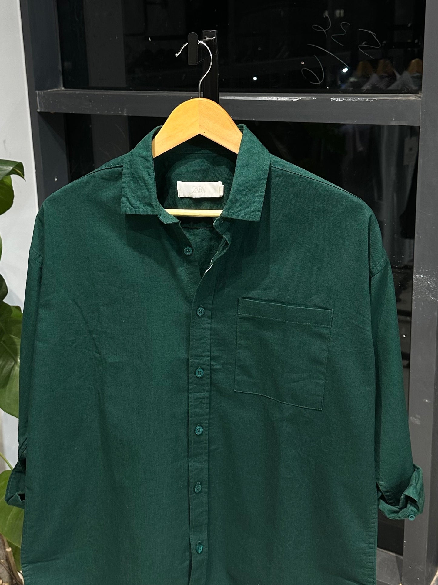 Urban Dropshoulder Shirt-Forest Green