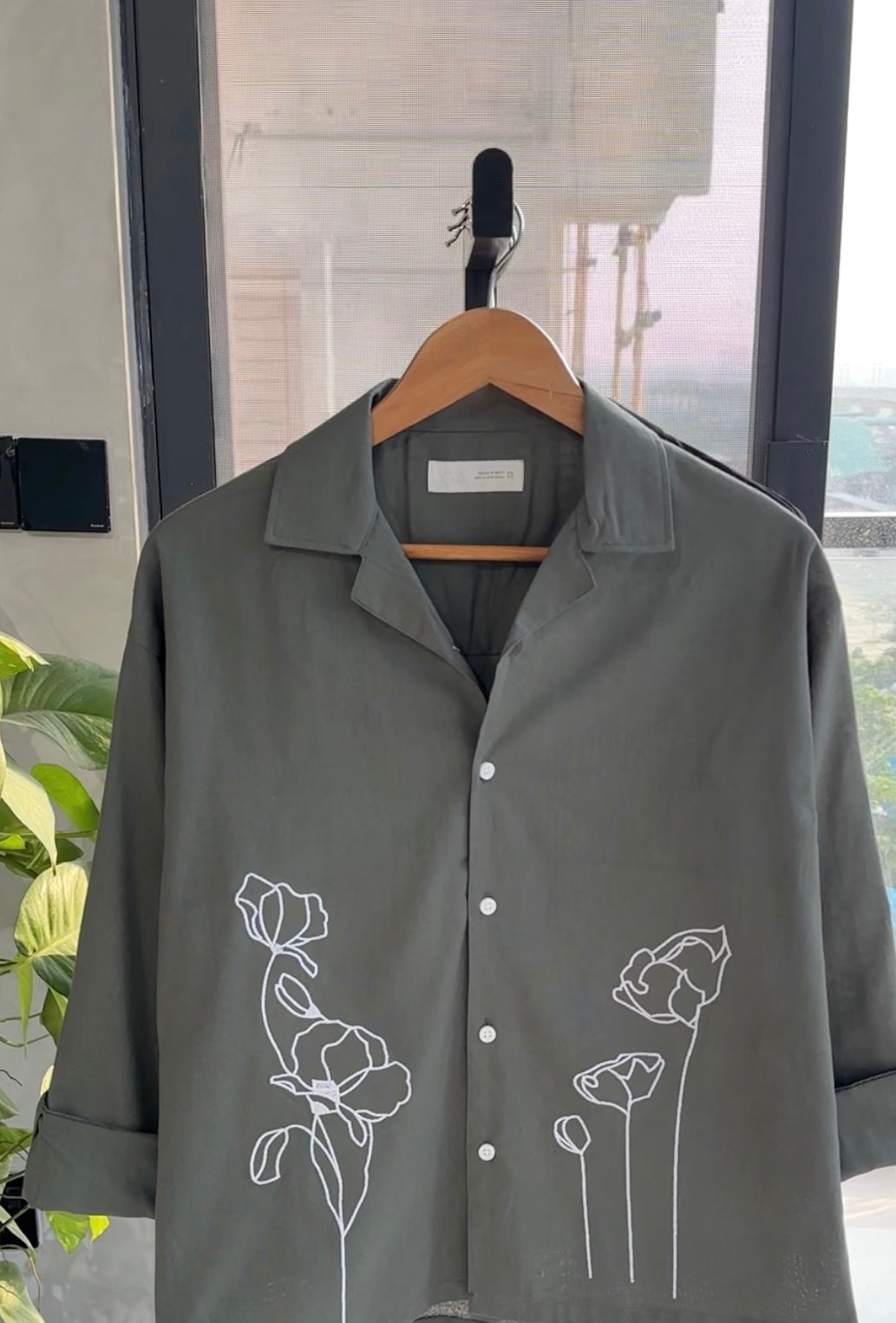 Linen Artistry Shirt-Olive
