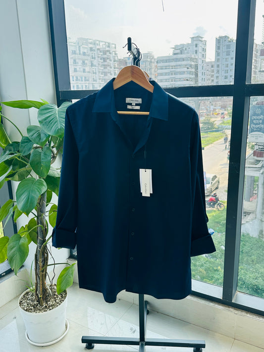 Classic Shirt-Navy Blue