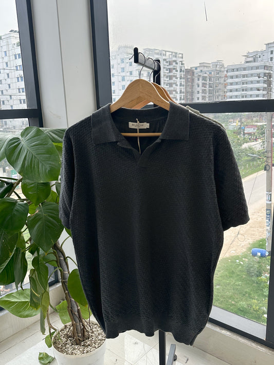 Cotton Craft Premium Knit Polo- Grey