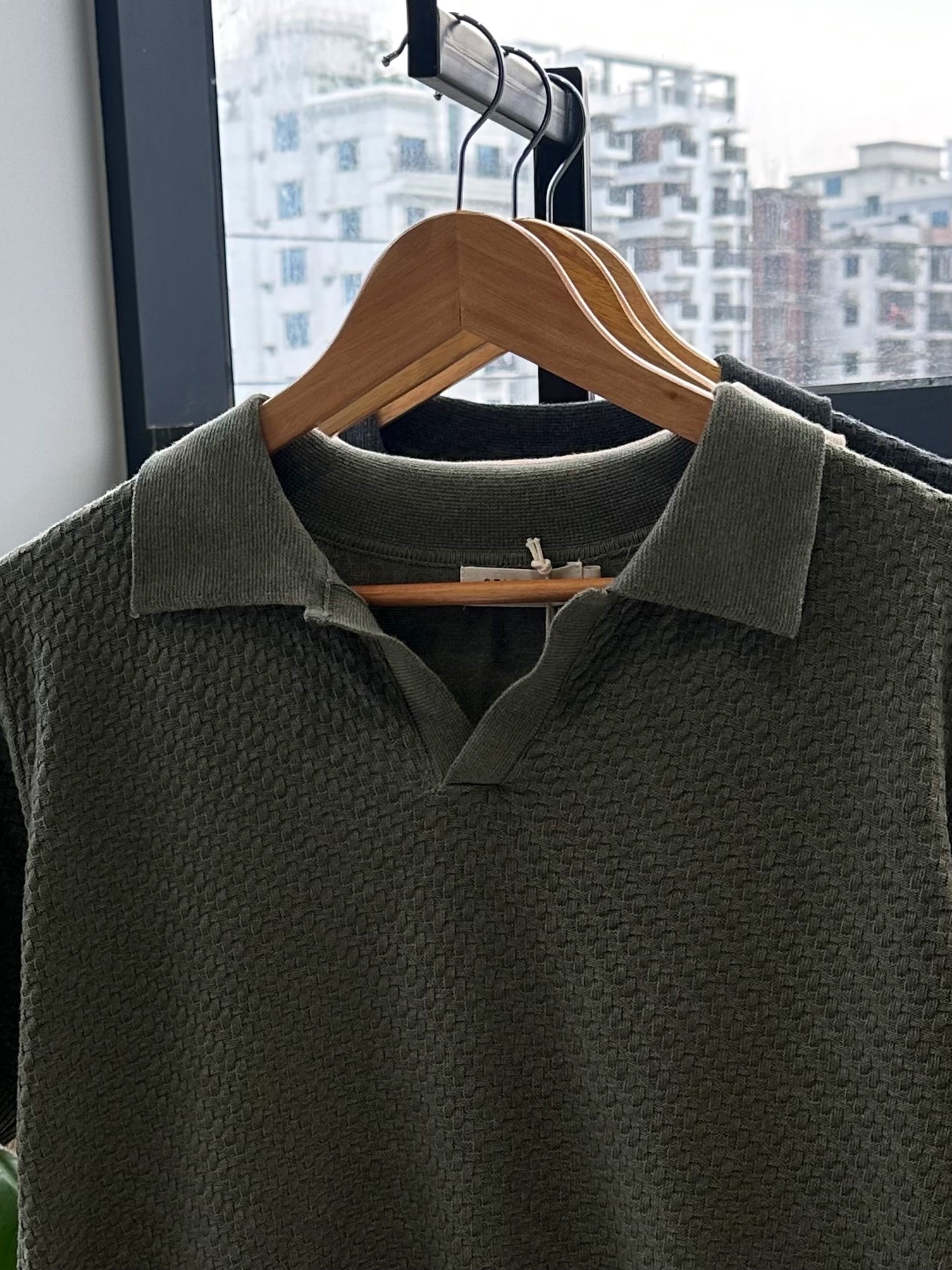 Cotton Craft Premium Knit Polo-Olive
