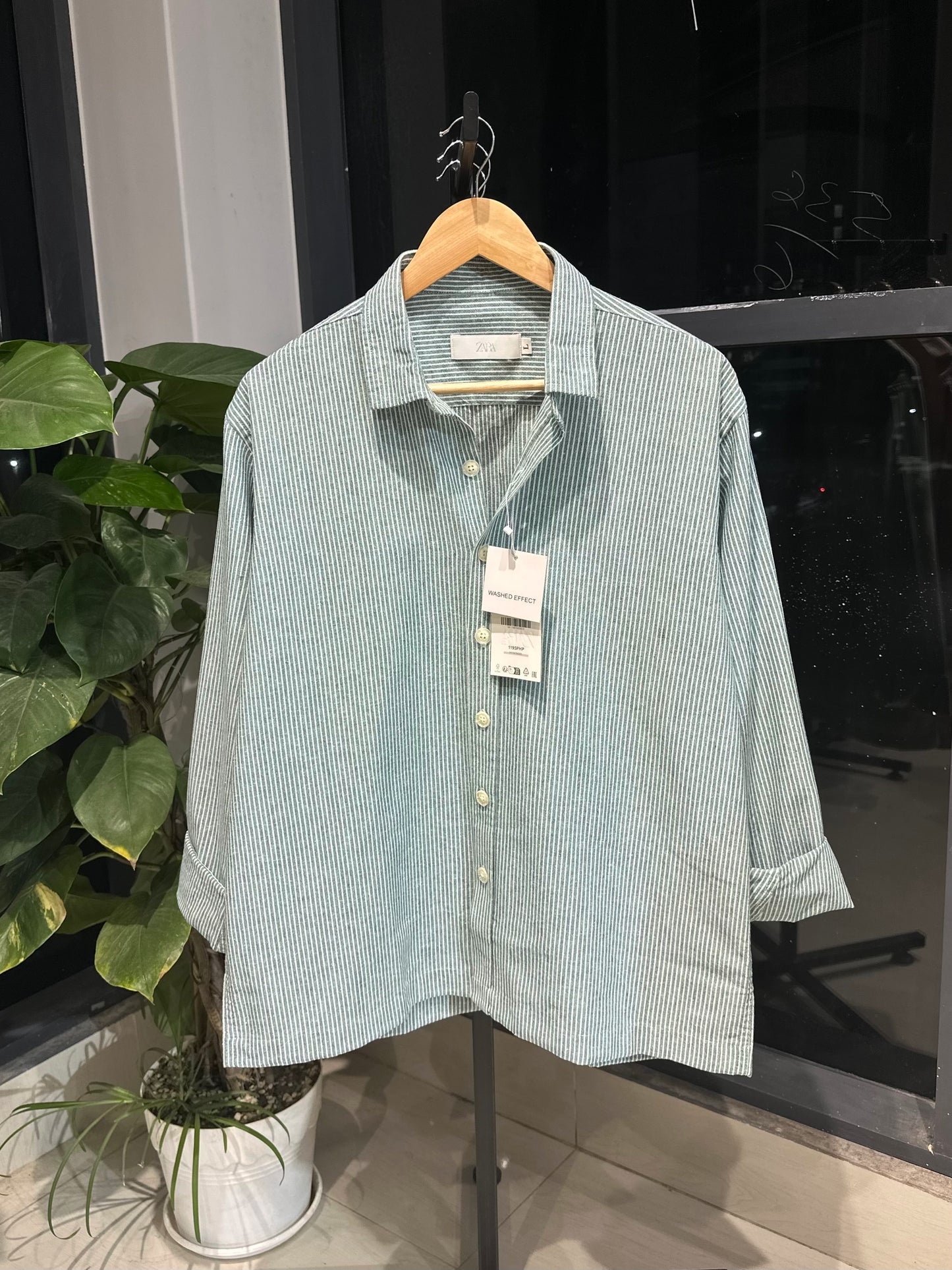 Urban Drift Boxy Shirt-seafoam green