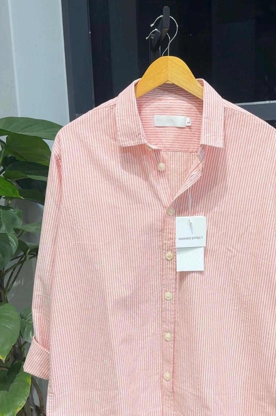 Urban Drift Boxy Shirt-salmon pink