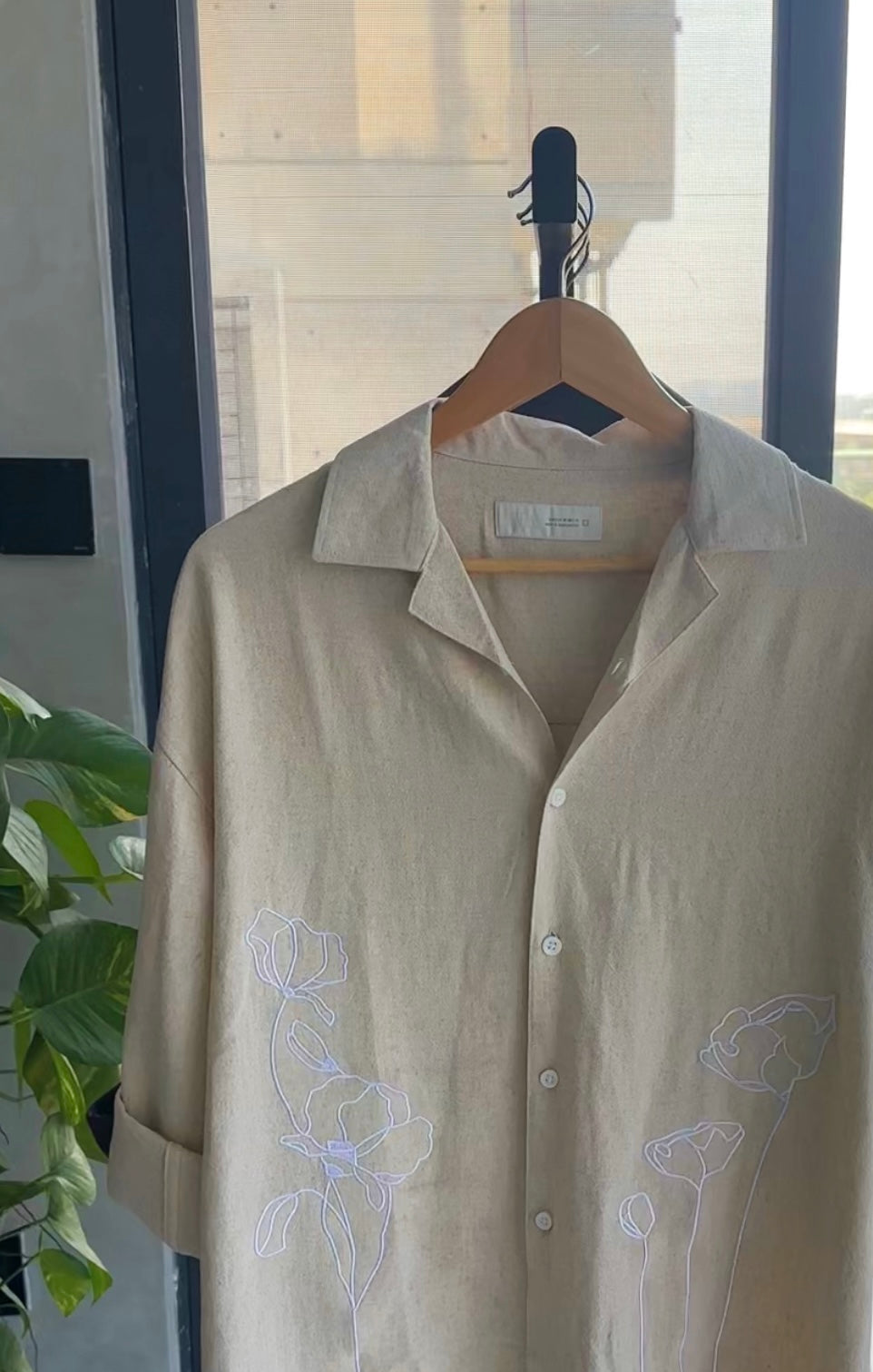 Linen Artistry Shirt-Stone Beige