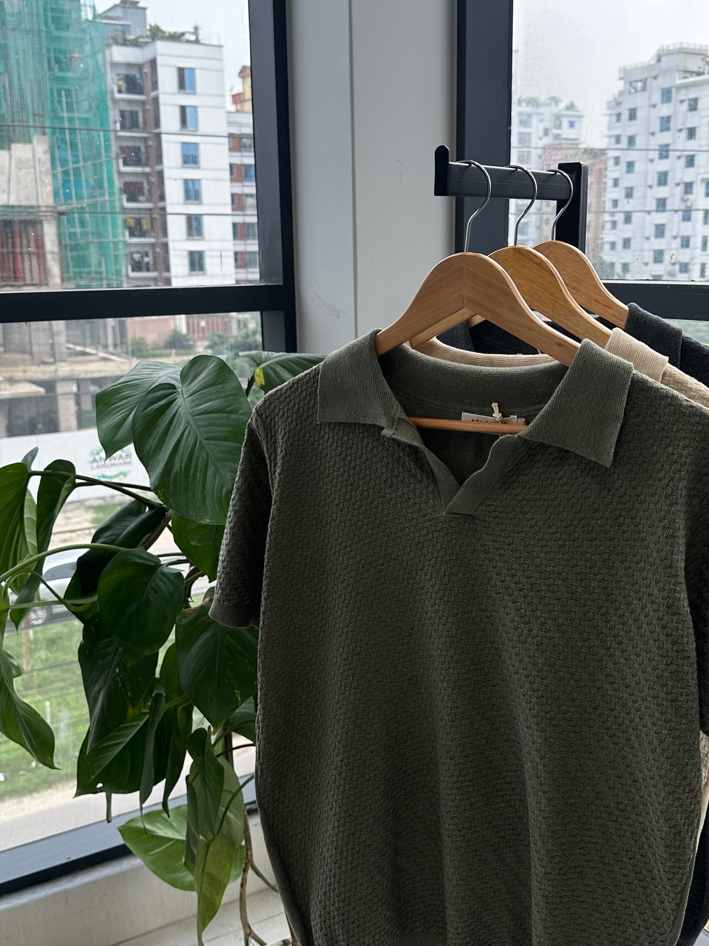 Cotton Craft Premium Knit Polo-Olive