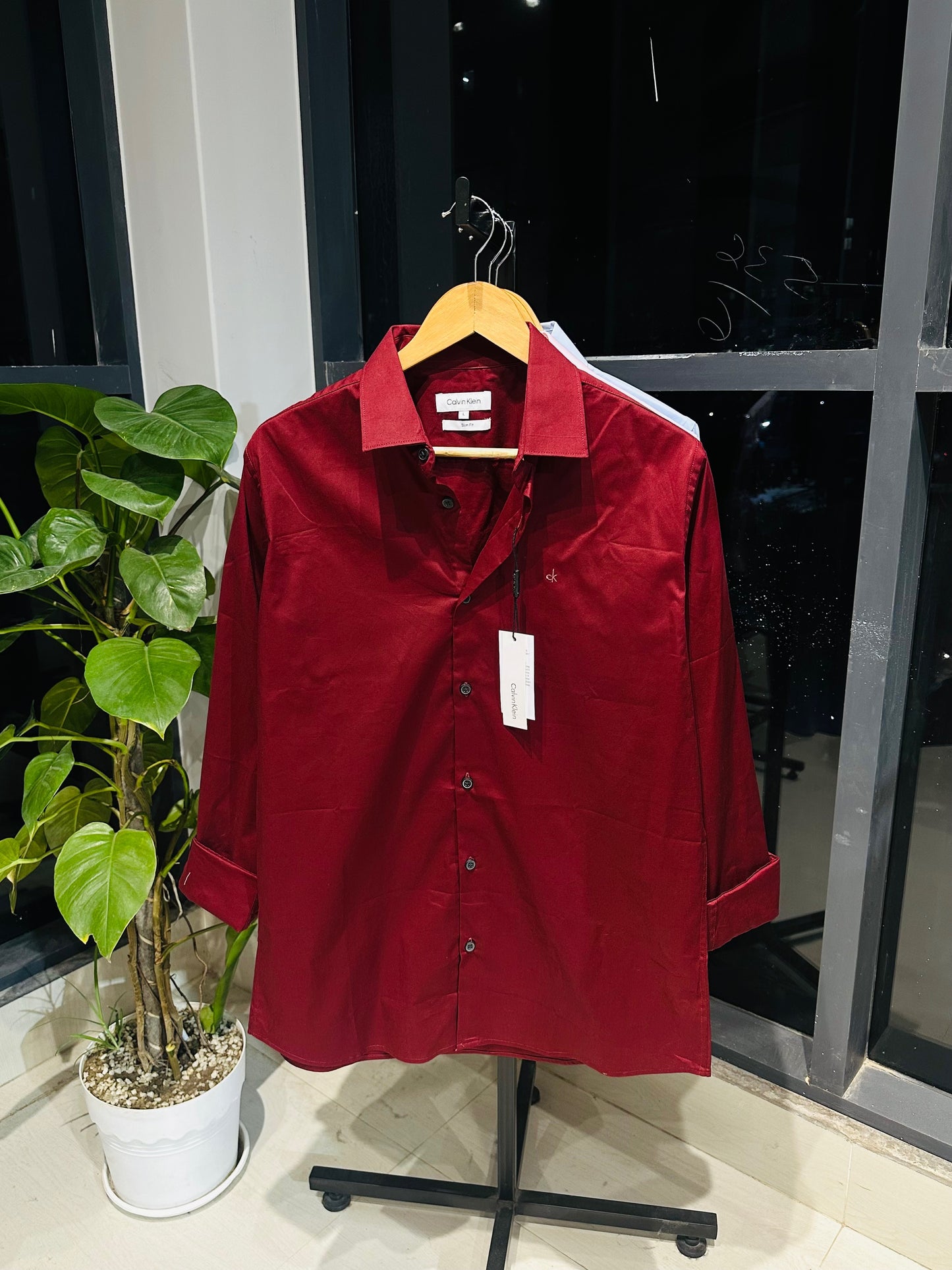 Classic Shirt-Red Maroon