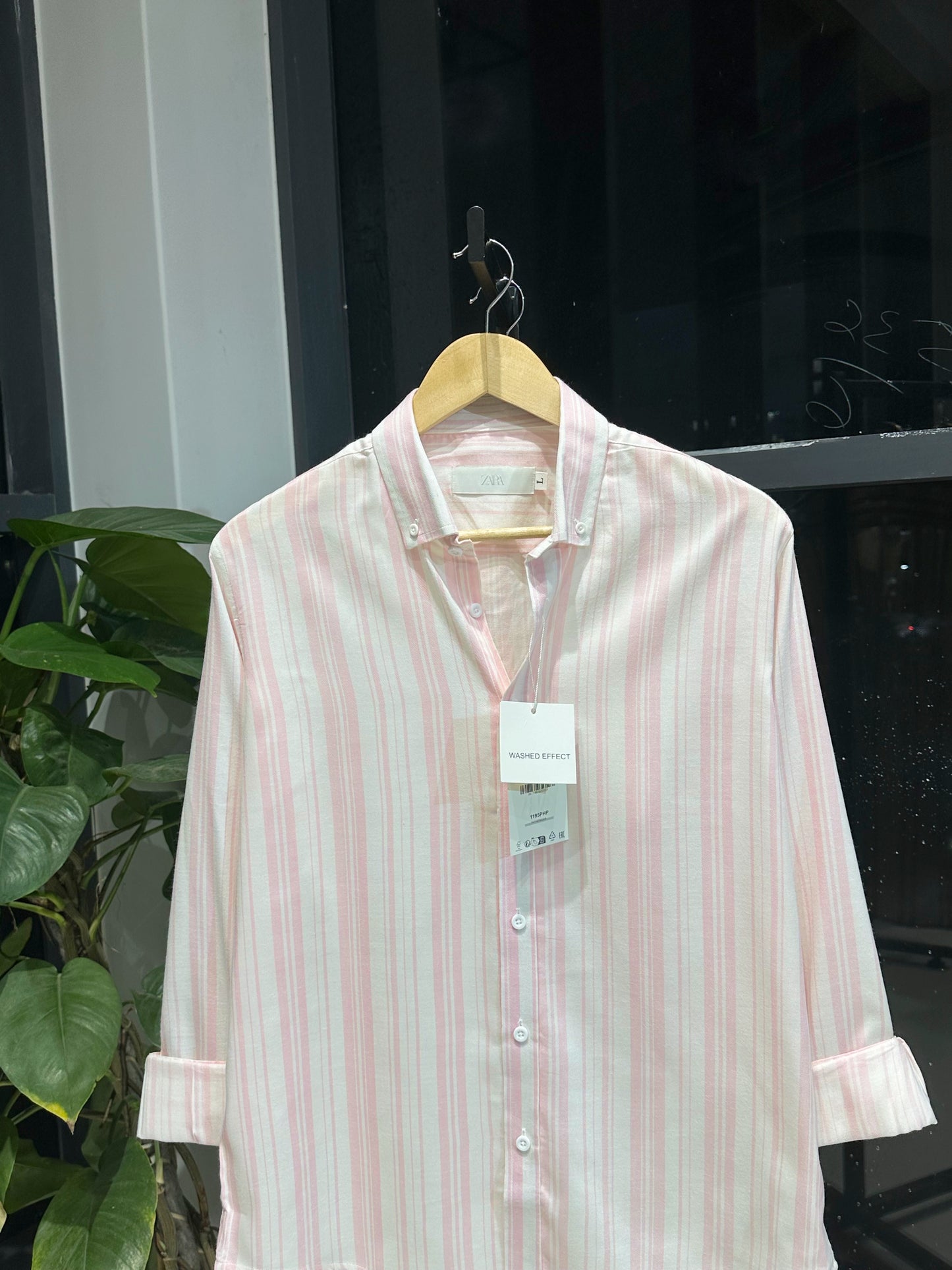 Gentle Stripe Shirt- Morning Blush