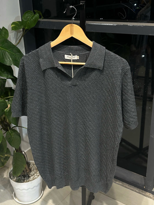 Cotton Craft Premium Knit Polo- Grey