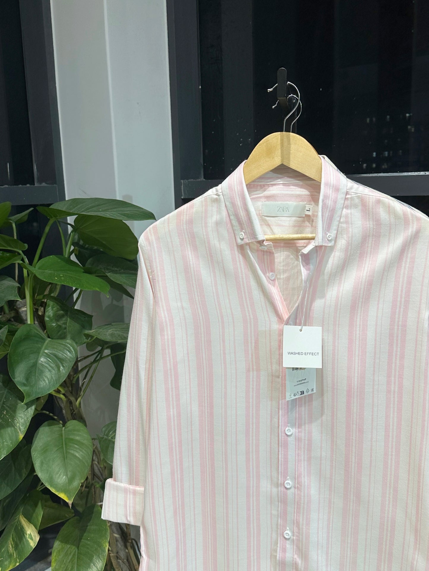 Gentle Stripe Shirt- Morning Blush