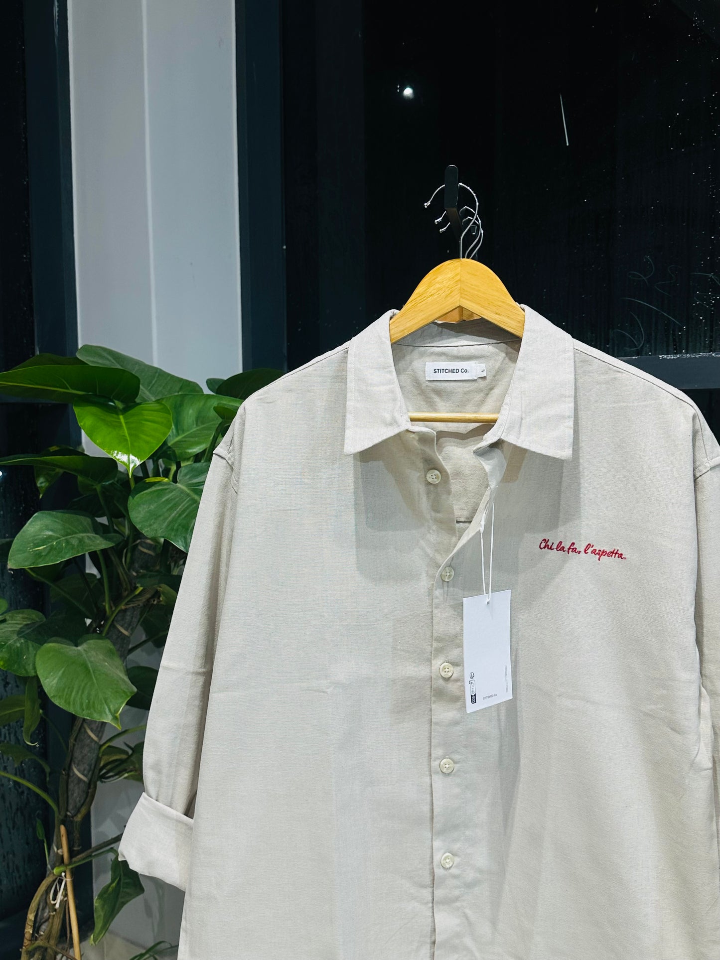 Oversized Shirt-Eclipse Off-White