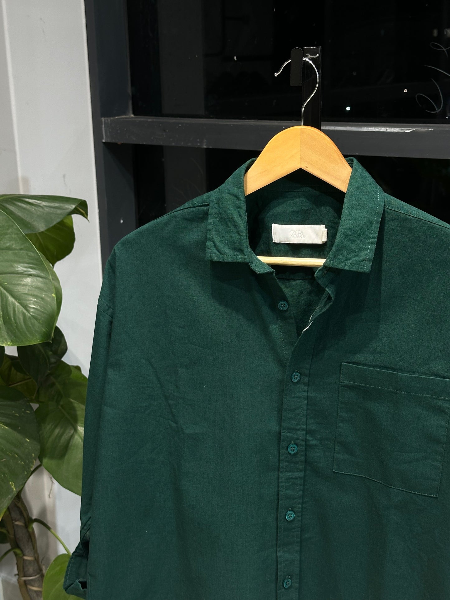 Urban Dropshoulder Shirt-Forest Green