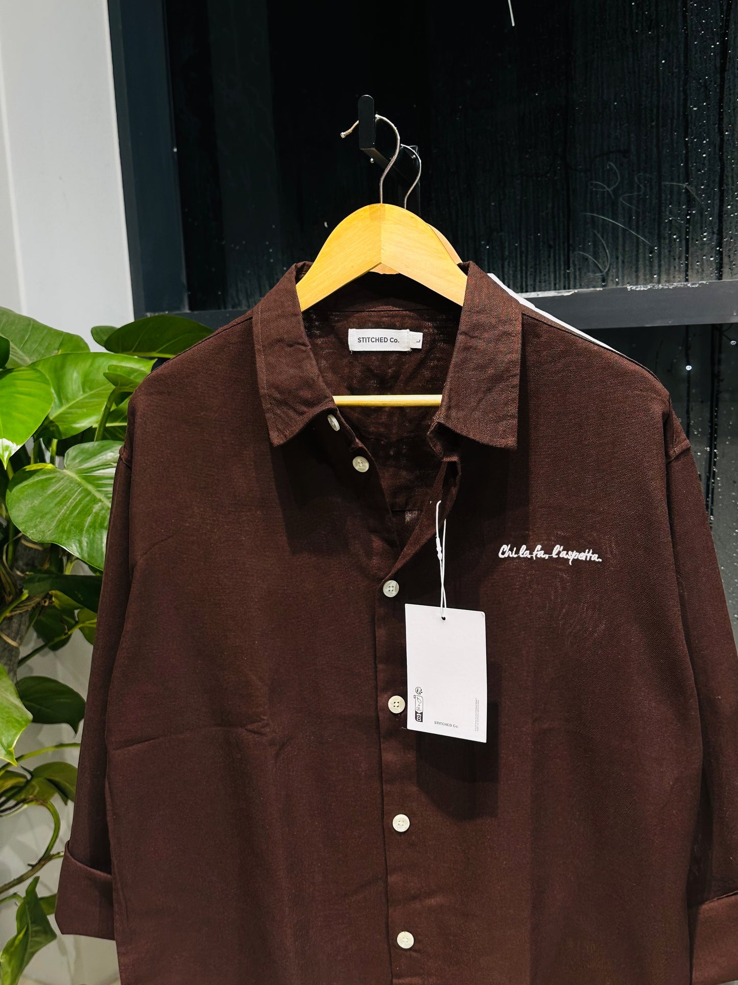 Oversized Shirt-Chocolate