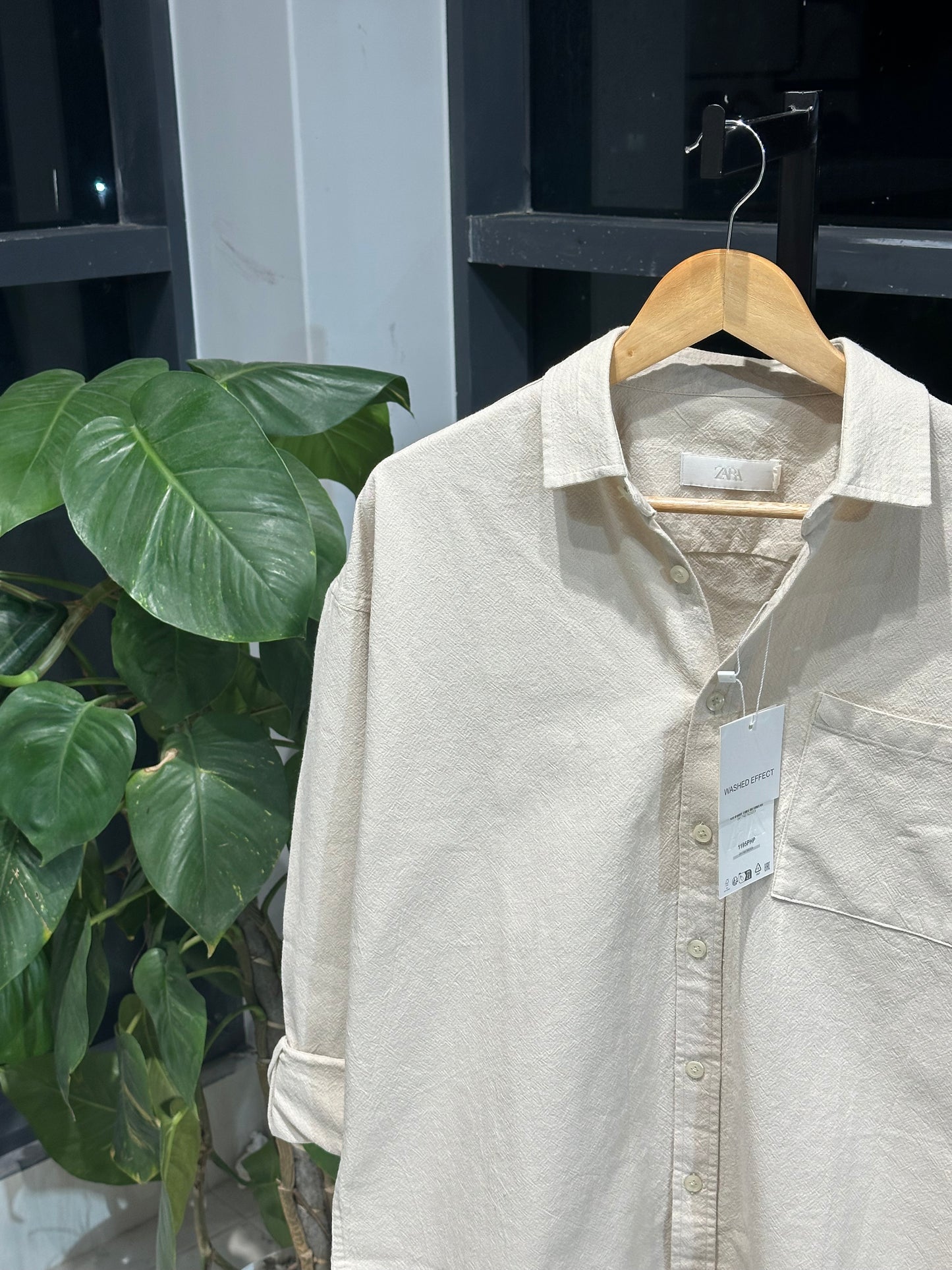 Urban Dropshoulder Shirt-Ecru