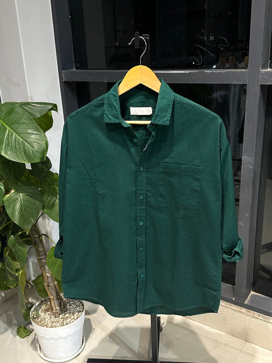 Urban Dropshoulder Shirt-Forest Green